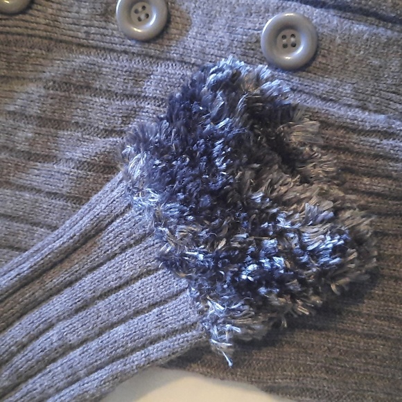 Grey Sweater Button Up - Picture 4 of 4